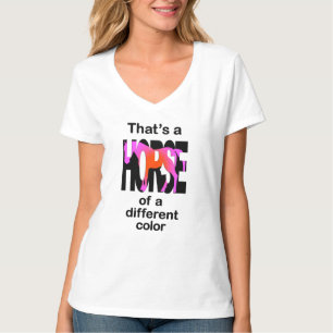 Det är en häst av en annan Färg-utskrift T Shirt