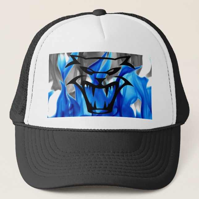 Det är en HellCathatt Truckerkeps (Framsida)