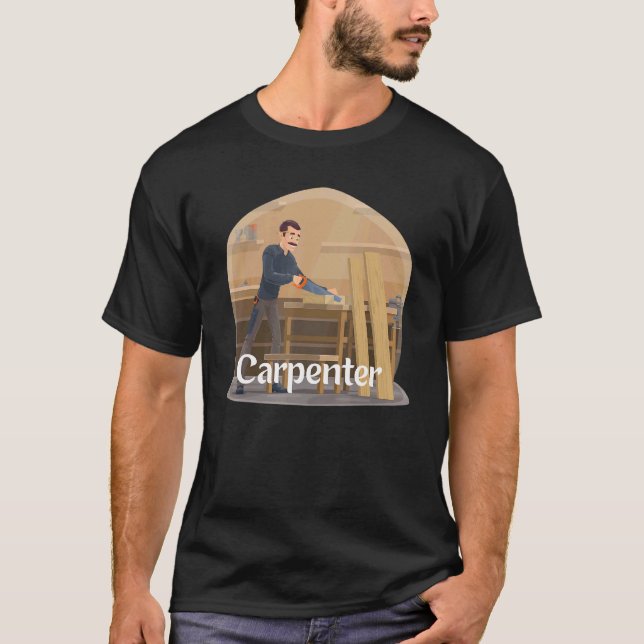 Det är en heminstruktör för carpenter t shirt (Framsida)