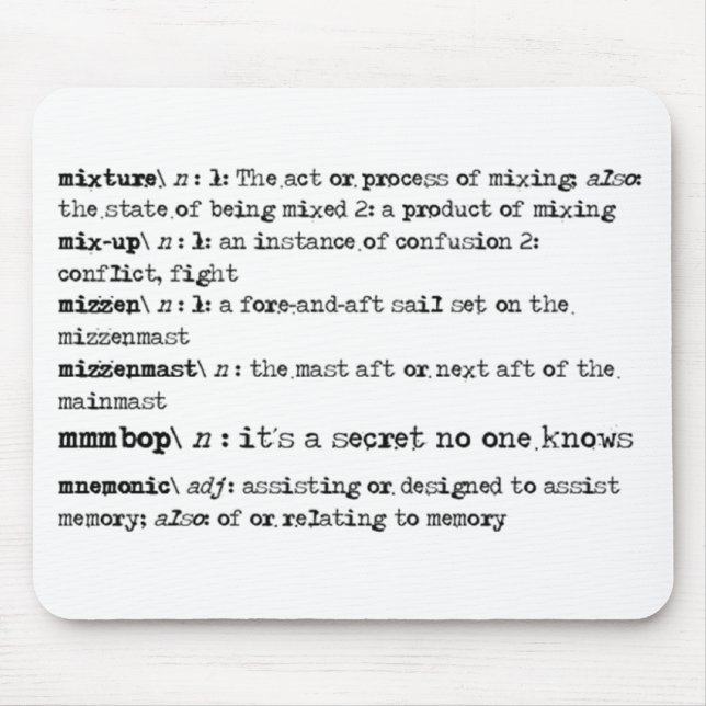 Det är en hemlighet som ingen vet! musmatta (Framsidan)