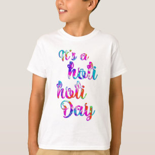 DET ÄR EN HOLI HOLI DAY + din backgr. Tee Shirt