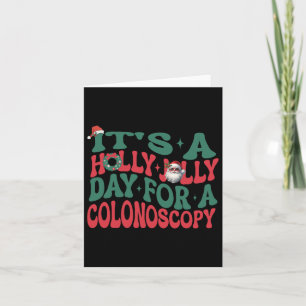 Det är en Holly Julafton Jolly-dag för en Colonosc Kort
