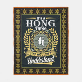 Det är en Hong Sak du inte kunde förstå Fleecefilt