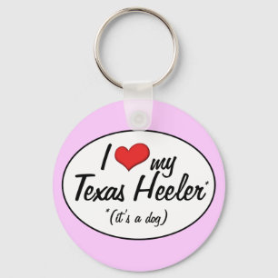 Det är en hund! Jag älskar min Texas Heeler Nyckelring