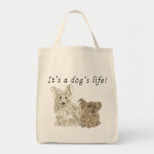 Det är en Hund Life Yorkshire skräckers Hund Art Q Tygkasse