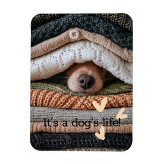 Det är en Hund livs flexibla fotomagnet Magnet