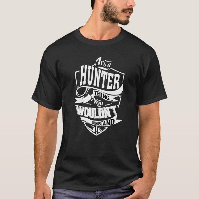 Det är en Hunter Sak T Shirt (Framsida)