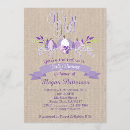 Det är en inbjudan för baby shower för