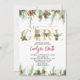 Det är en inbjudan till en liten julgransdusch.