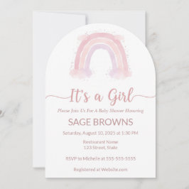 Det är en inbjudan till en regnbåge till en tjej.