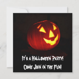 Det är en inbjudan till Halloween fest