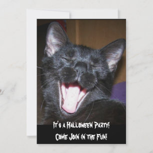 Det är en inbjudan till Halloween fest Cat.