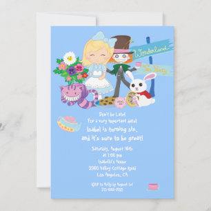 Det är en inbjudan till Wonderland Birthday Tea Pa