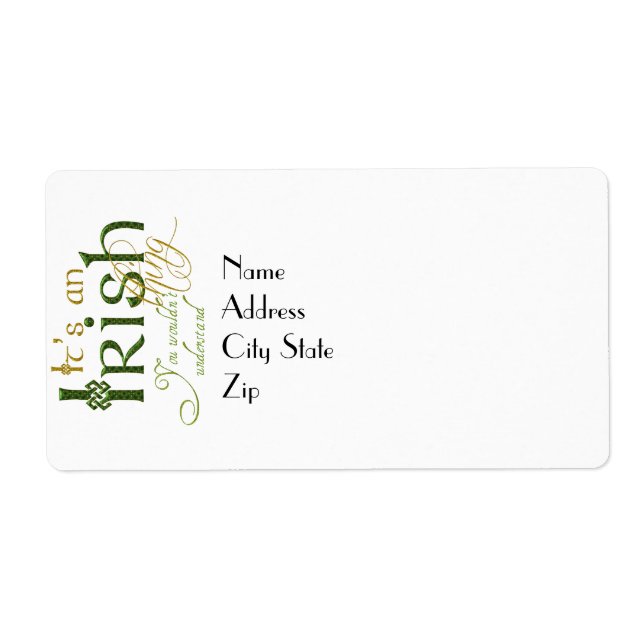 Det är en irländsk Sak Fraktsedel (Framsidan)