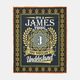 Det är en James Sak som du inte kunde förstå Fleecefilt