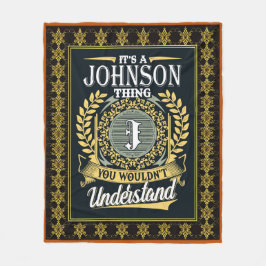 Det är en Johnson Sak du inte kunde förstå Fleecefilt