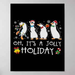 Det är en Jul-penguin-pennan i Helgdag Julafton Poster