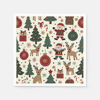 Det är en julnapkin. pappersservett
