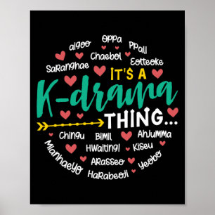Det är en K Drama Sak K Dramas Koreanska Drama Opp Poster
