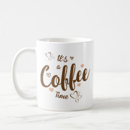 Det är en kaffetypografi av kaffe Mugg