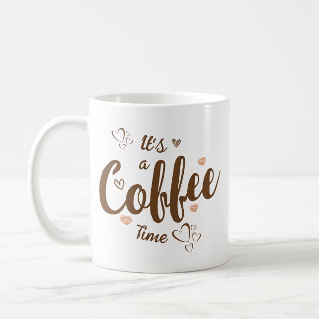 Det är en kaffetypografi av kaffe Mugg (Vänster)