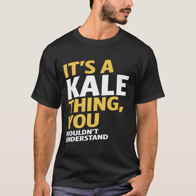 Det är en Kale Sak Tee Shirt (Framsida)