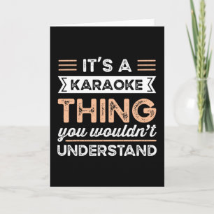 Det är en karaoke-grej Roligt sångpresent Kort