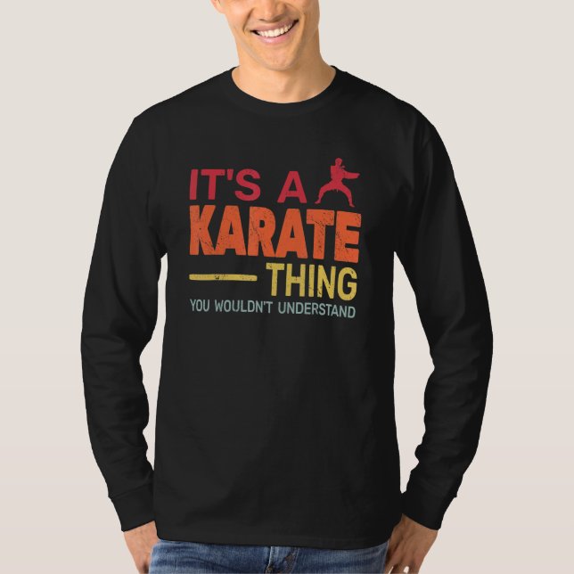 Det är en karate Sak retro karate-träning för mana T Shirt (Framsida)