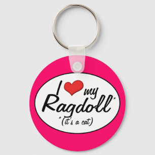 Det är en katt! I Kärlek My Ragdoll Nyckelring