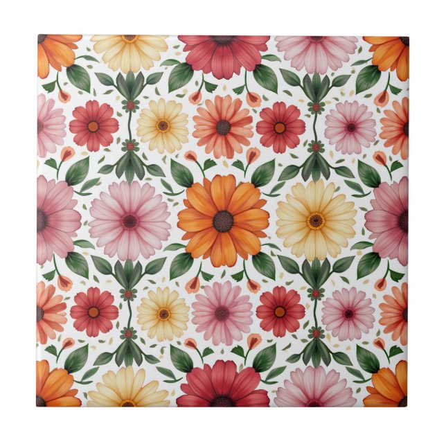 Det är en keramisk bricka. kakelplatta (Framsidan)