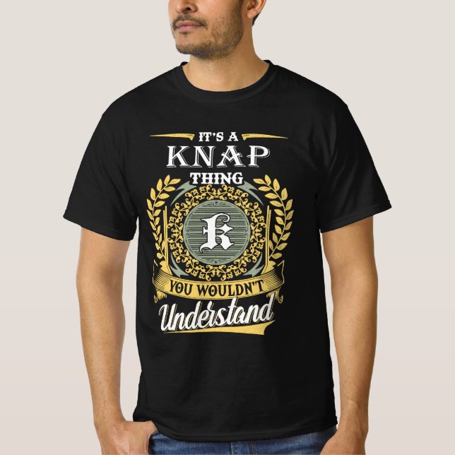 Det är en knap sak du inte kunde förstå t shirt (Framsida)