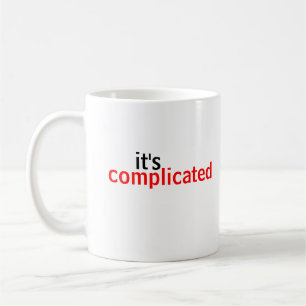 Det är en komplikerad minimal typografisk citattec kaffemugg