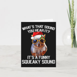 Det är en konstig Squeaky Ljud Julekorre Julafton Kort