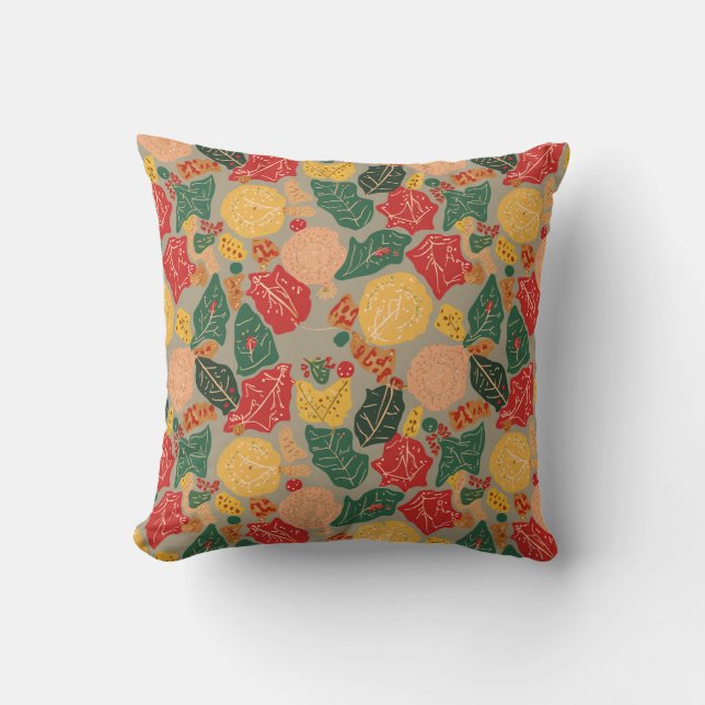 Det är en kudde med nordisk känsla. (Framsida)