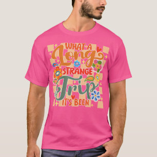 Det är en lång märklig Resa, 70s Hippie Camp. T Shirt