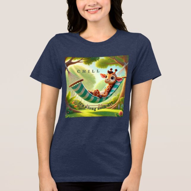 Det är en lång Nacke-dag Giraffe T Shirt (Framsida)