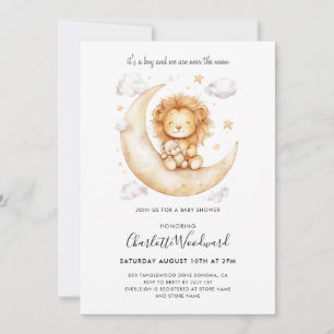 Det är en Lejon Unge Baby Shower Inbjudningar