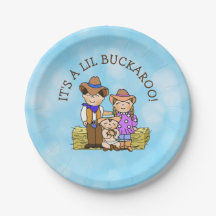 Det är en Lil Buckaroo Cowboys temed Baby Shower
