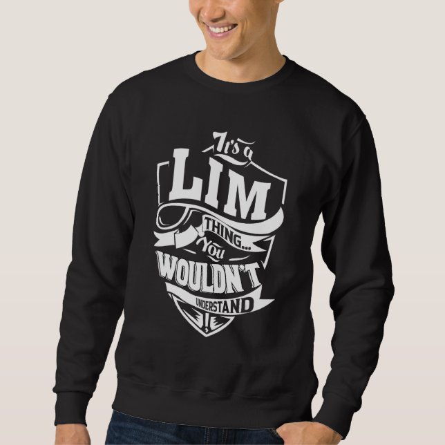 Det är en Lim-sak   Lång Ärmad Tröja (Framsida)
