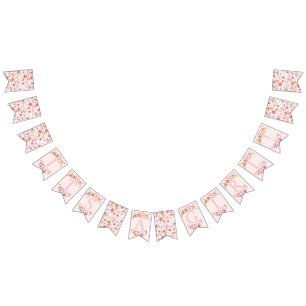 Det är en liten babyskanner -  Rosa & Guld Vimplar