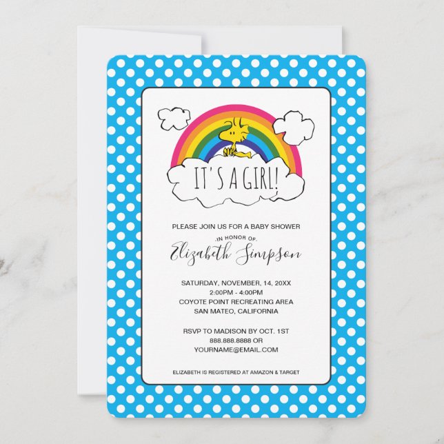 Det är en liten babyskugga. inbjudningar (Framsida)