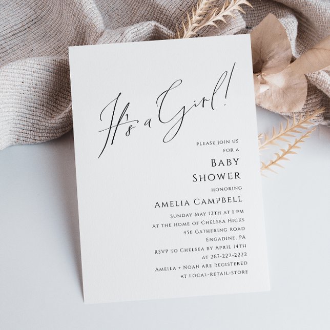 Det är en liten babystötare. inbjudningar (Skapare uppladdad)