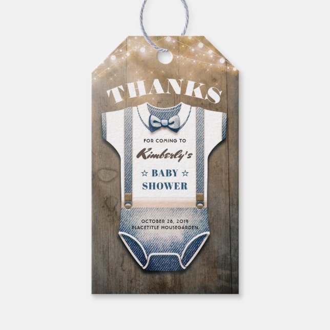 Det är en liten bebis Shower-Tack Presentetikett (Framsidan)