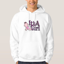 Det är en liten Rosa Check Baby Hooded Sweatshirt