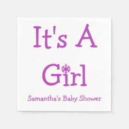 Det är en liten snöflake. pappersservett