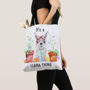Det är en Llama Sak Tygkasse