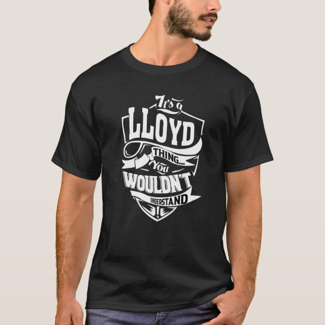 Det är en Lloyd Sak T Shirt (Framsida)