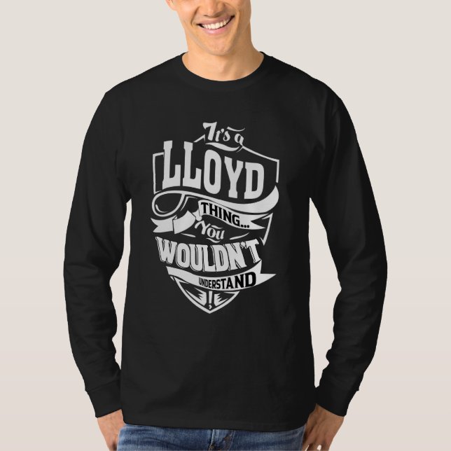 Det är en Lloyd Sak T Shirt (Framsida)