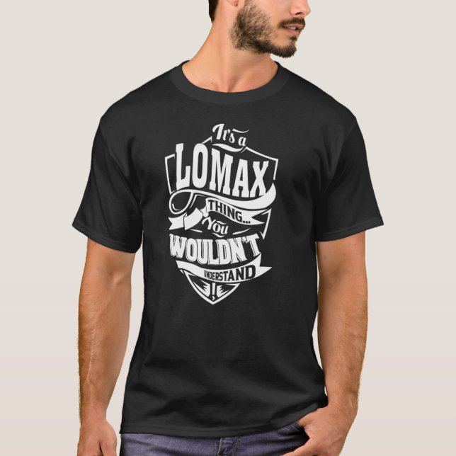 Det är en LOMAX Sak T Shirt (Framsida)