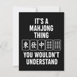 Det är en Mahjong-grej du inte skulle förstå Inbjudningar
